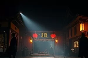 《末班地铁的灯》海报，空荡站台上最后一盏灯